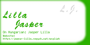 lilla jasper business card